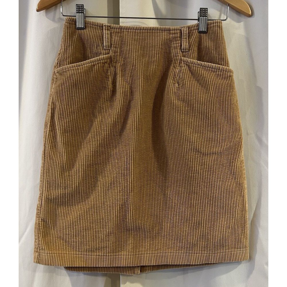 Eddie Bauer Brown Cotton Corduroy Pencil Skirt Womens Size 4‎